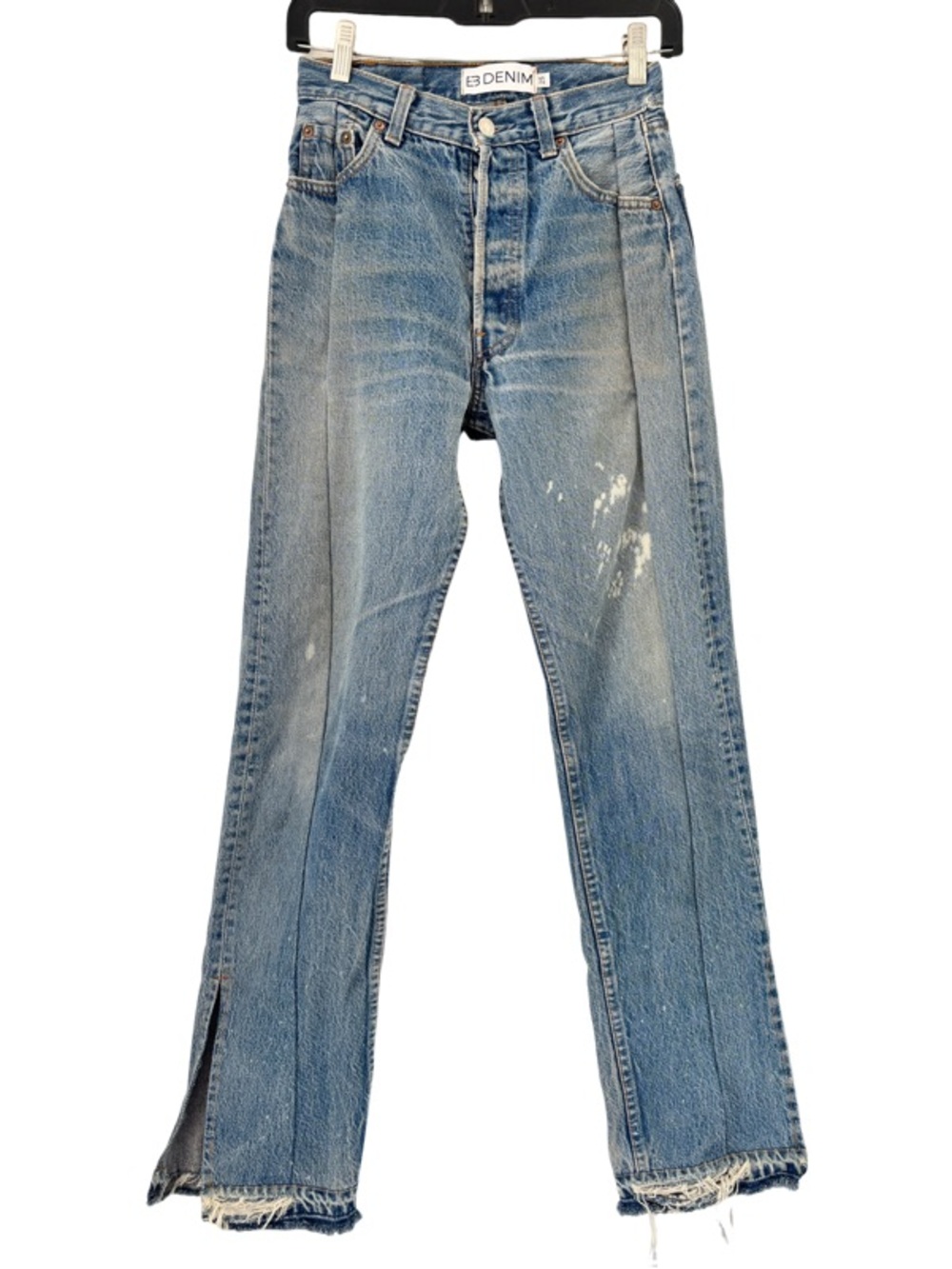 EB Denim Vintage Unraveled Straight Leg in Medium Wash Size 25 - Picture 5 of 10